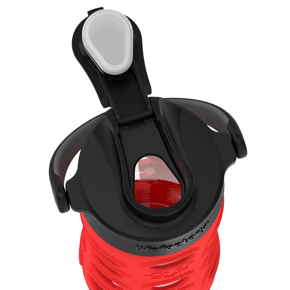 12oz Water Bottle with Silicone Sleeve and Active Cap
