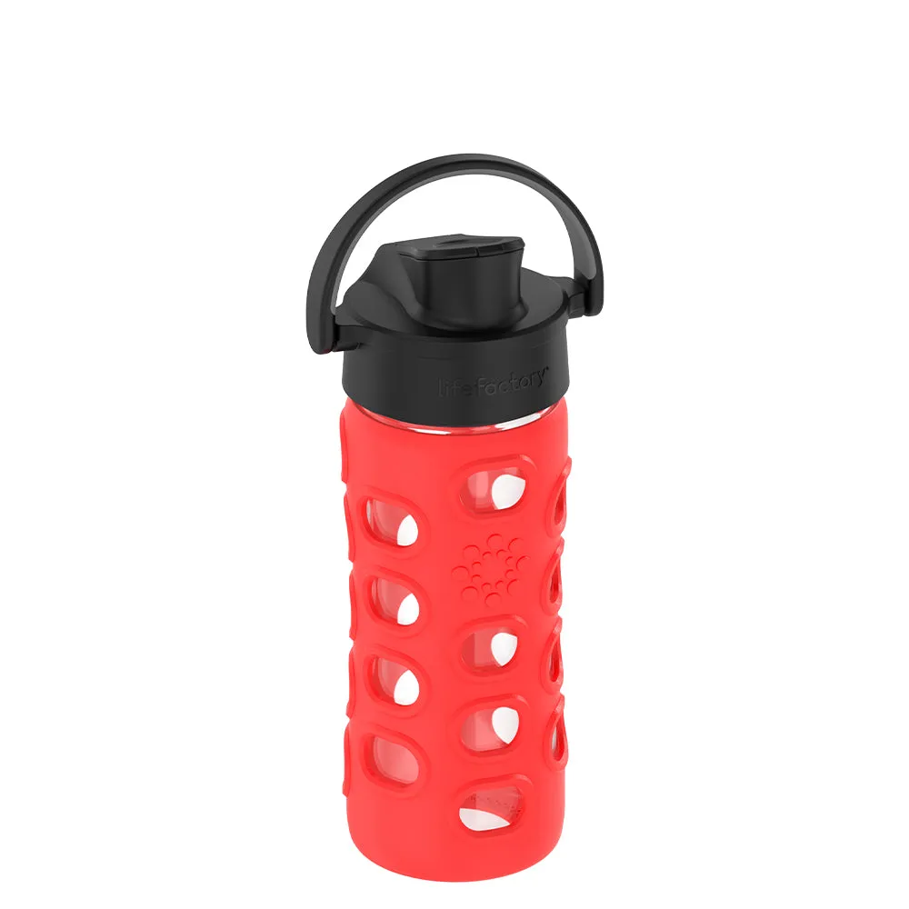 12oz Water Bottle with Silicone Sleeve and Active Cap