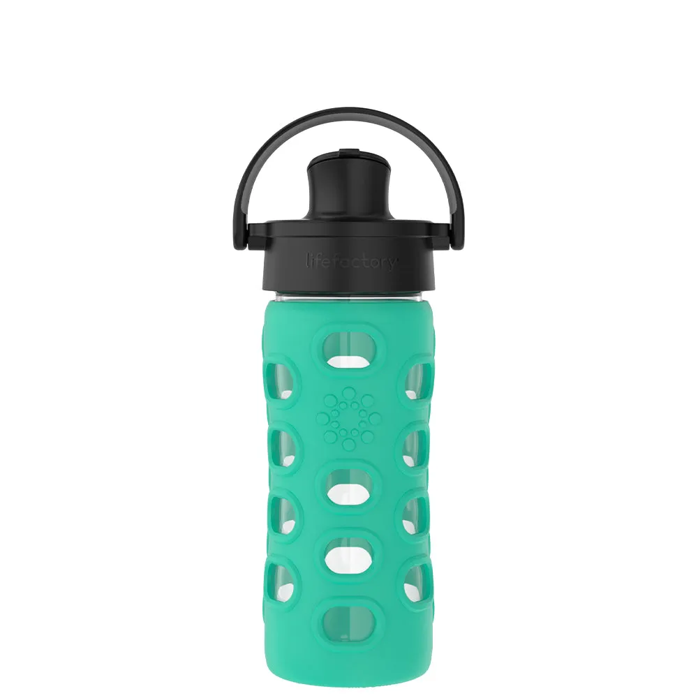 12oz Water Bottle with Silicone Sleeve and Active Cap