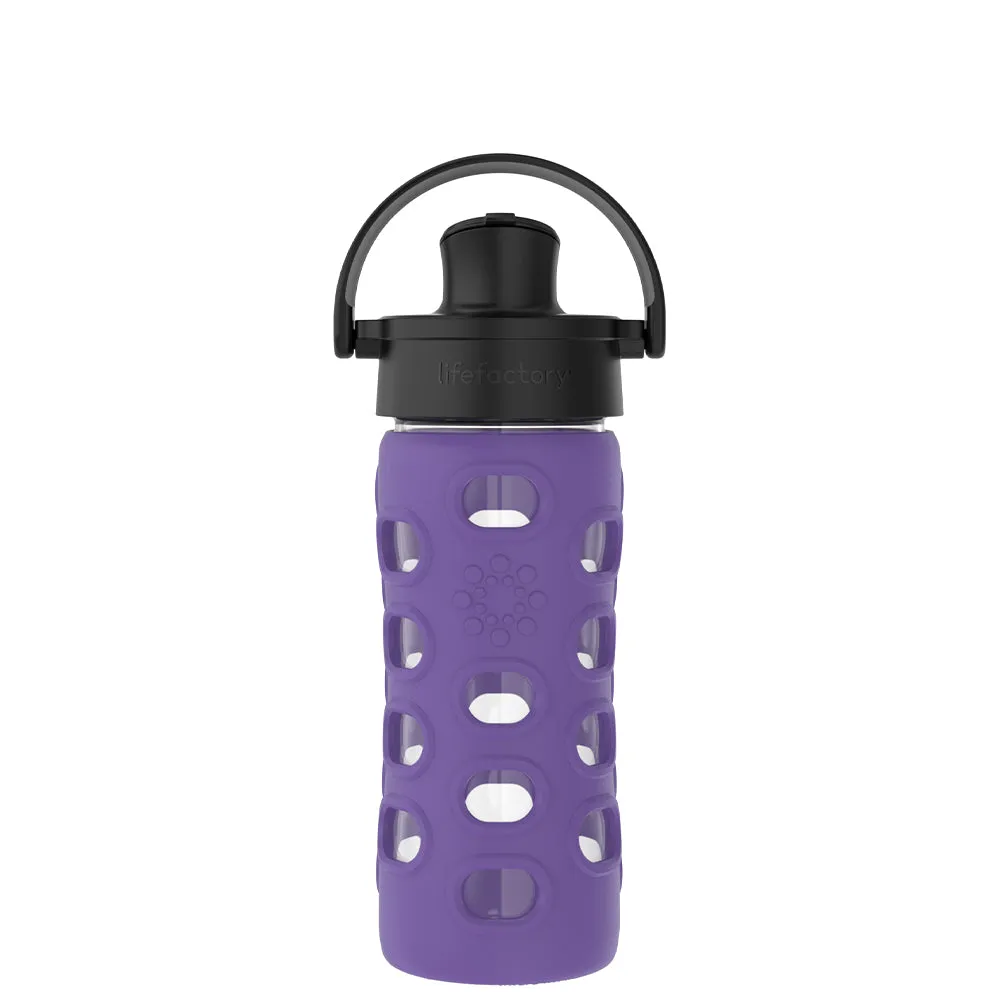 12oz Water Bottle with Silicone Sleeve and Active Cap