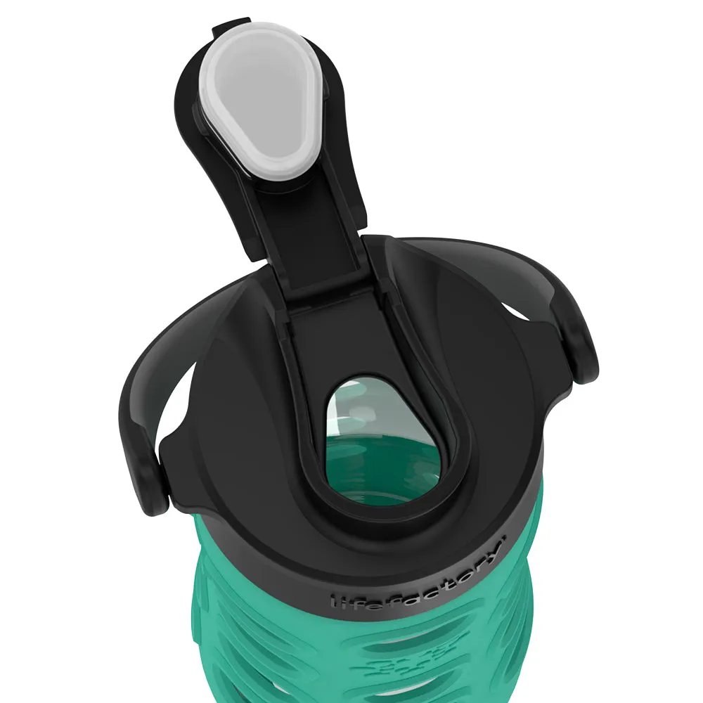 12oz Water Bottle with Silicone Sleeve and Active Cap