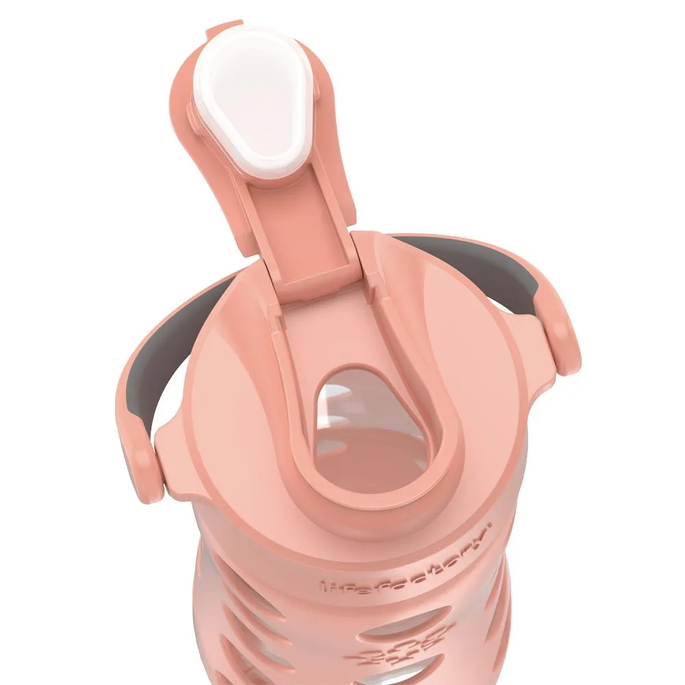12oz Water Bottle with Silicone Sleeve and Active Cap