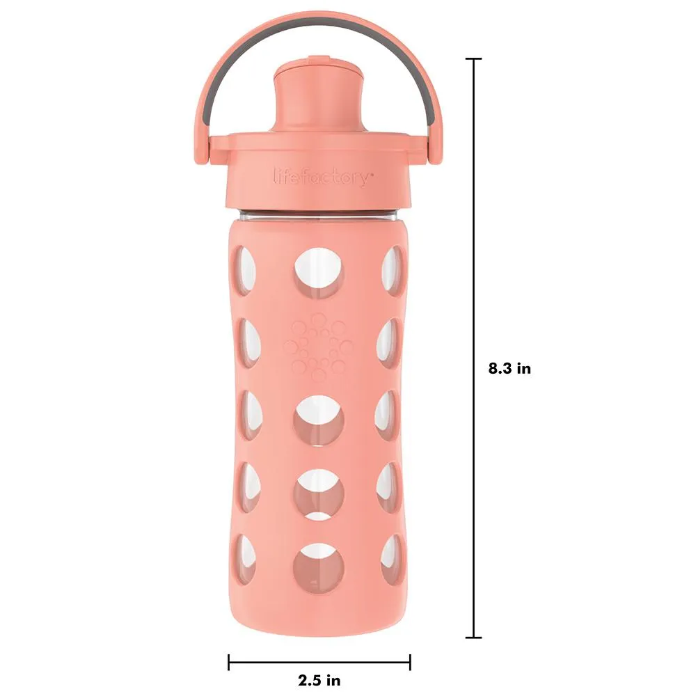 12oz Water Bottle with Silicone Sleeve and Active Cap