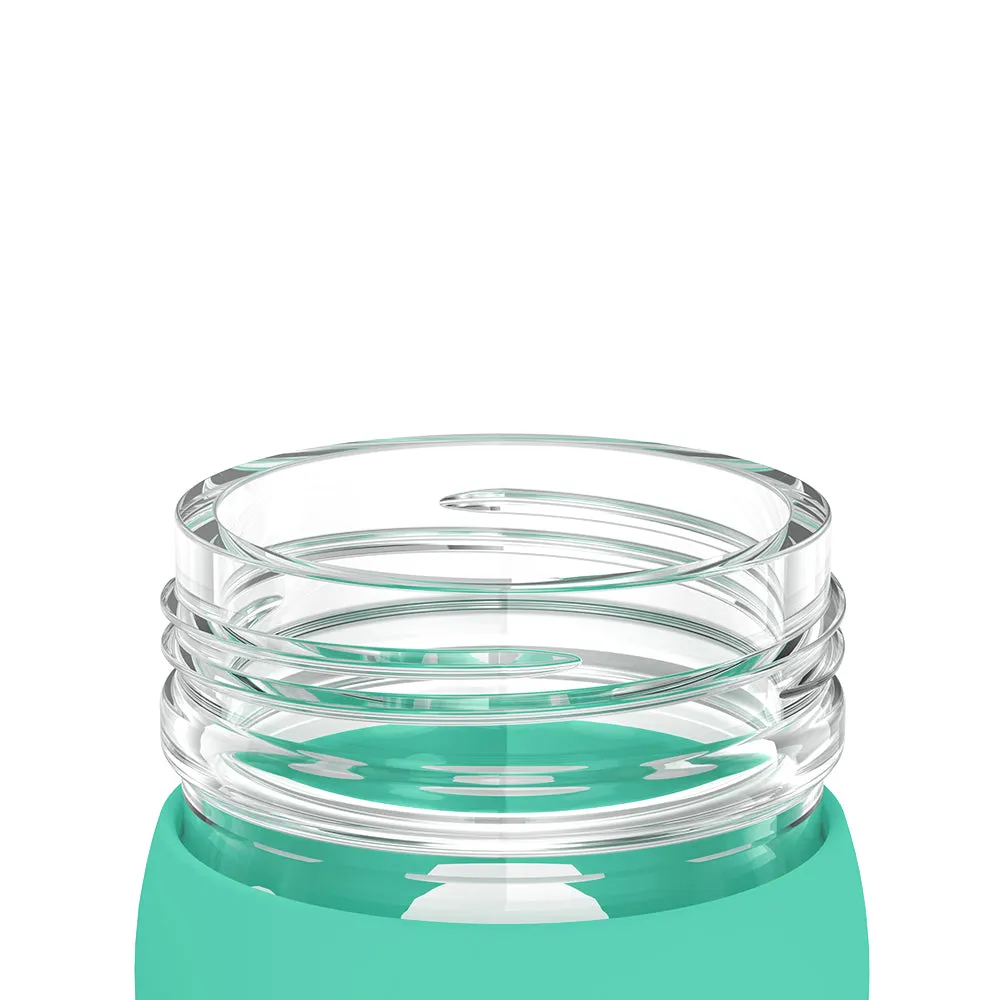 12oz Water Bottle with Silicone Sleeve and Active Cap