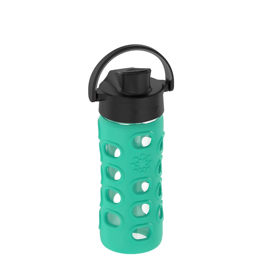 12oz Water Bottle with Silicone Sleeve and Active Cap