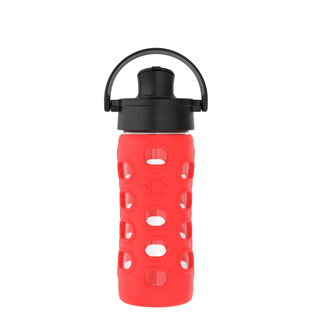 12oz Water Bottle with Silicone Sleeve and Active Cap
