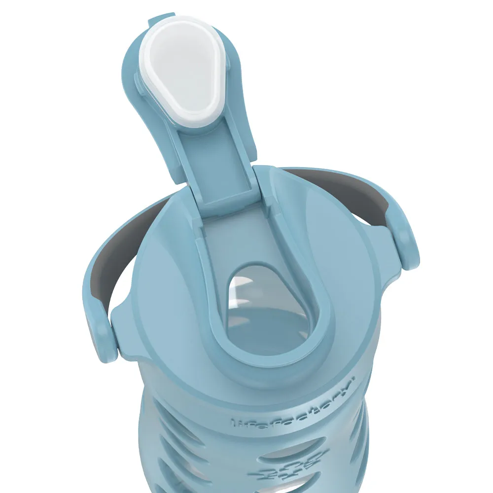 12oz Water Bottle with Silicone Sleeve and Active Cap
