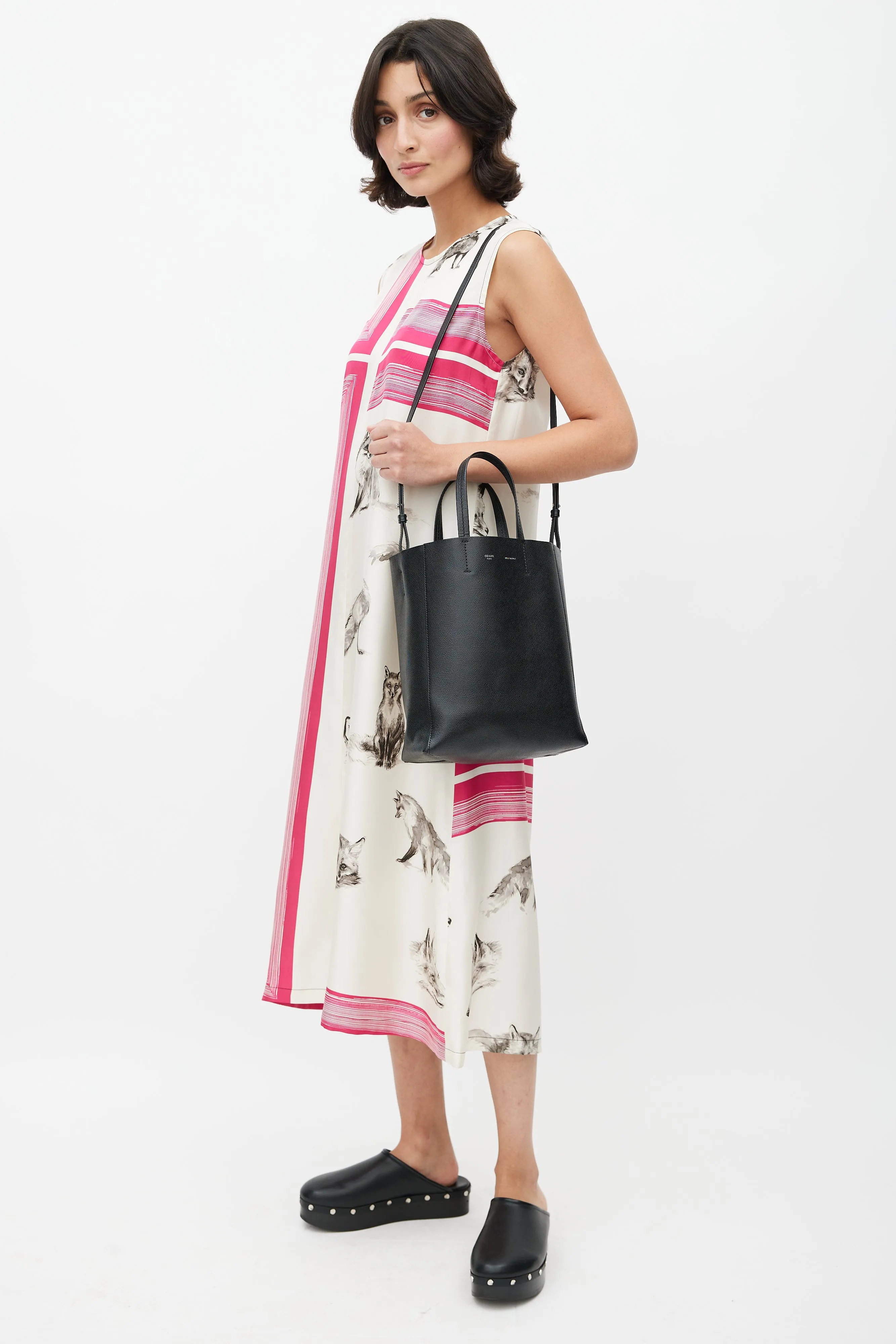 2016 Black Cabas Crossbody Bag