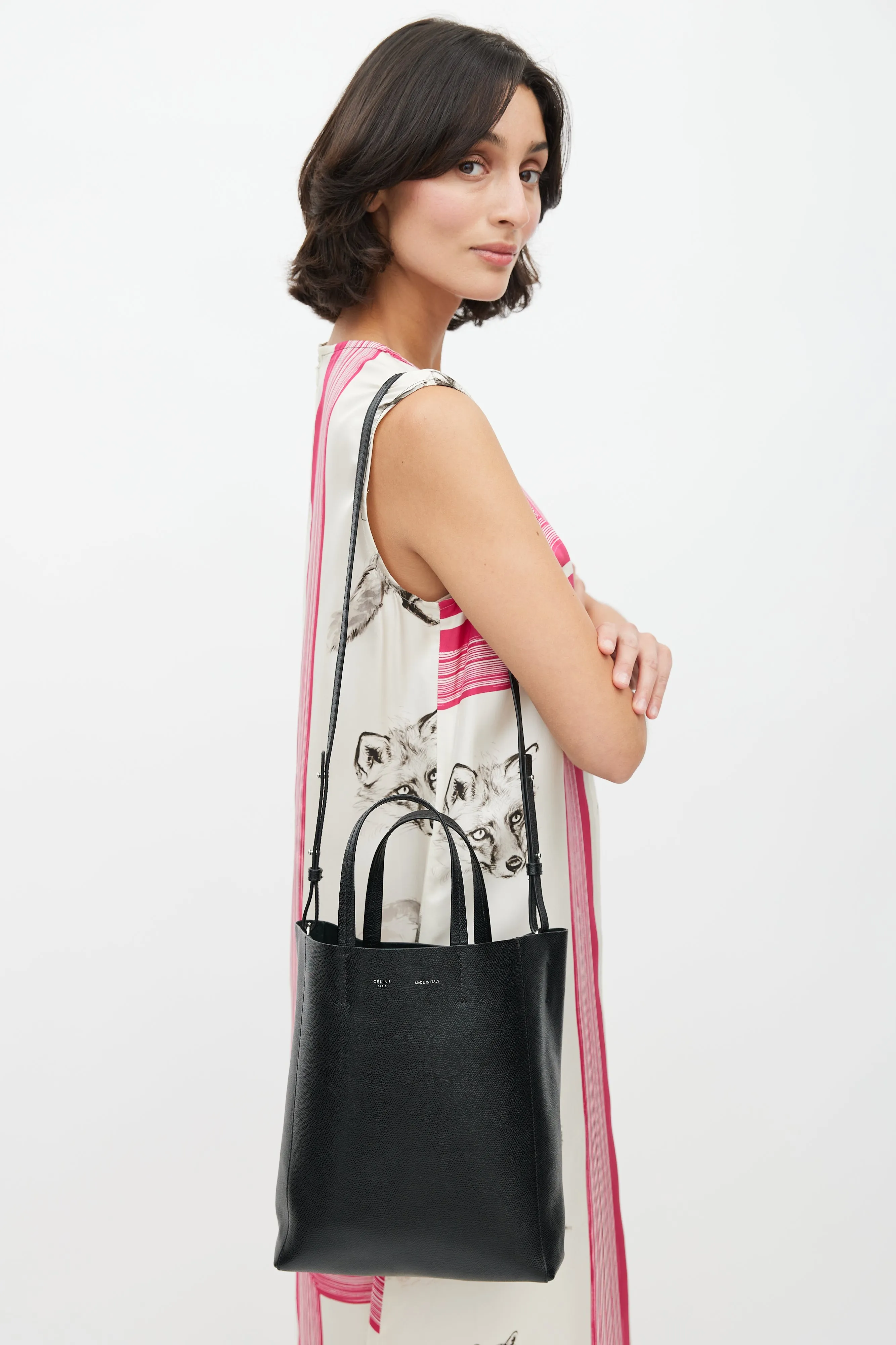 2016 Black Cabas Crossbody Bag