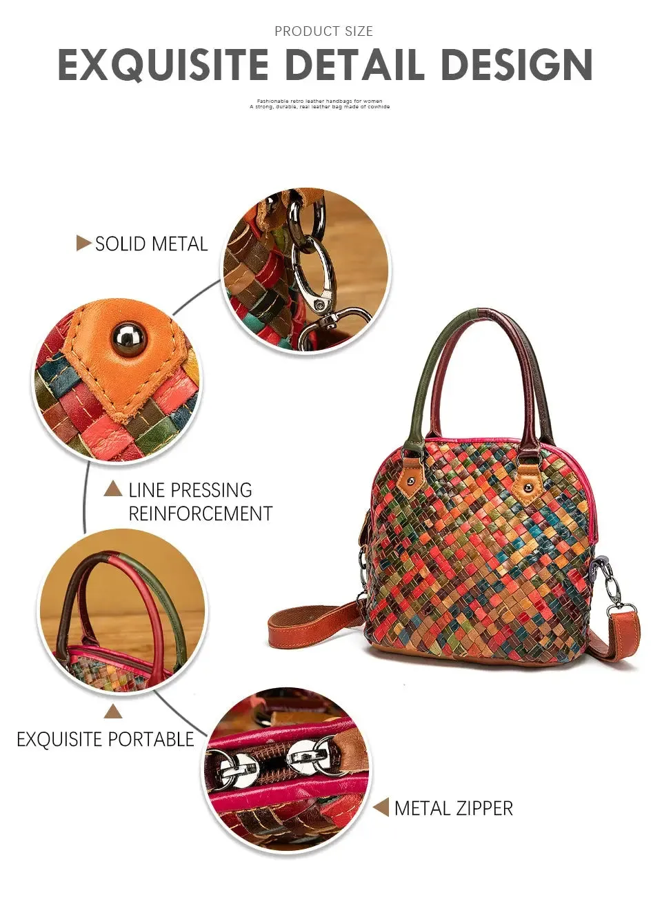 2024 Colorful Quality Leather Famous Brand Luxury Ladies Patchwork Large Purse Handbag Shoulder bag Women Designer Tote bag 9178