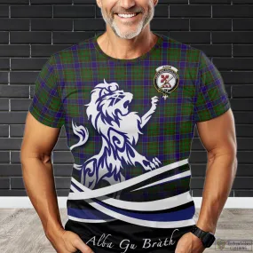 Adam Tartan T-Shirt with Alba Gu Brath Regal Lion Emblem