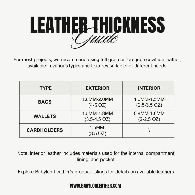 BABYLON™ Leather Card Holder DIY Craft Pattern AAB-630
