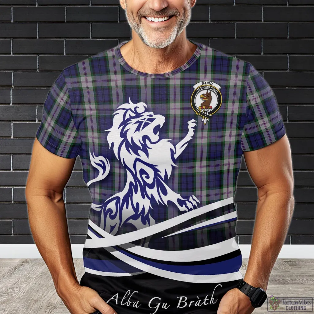 Baird Dress Tartan T-Shirt with Alba Gu Brath Regal Lion Emblem