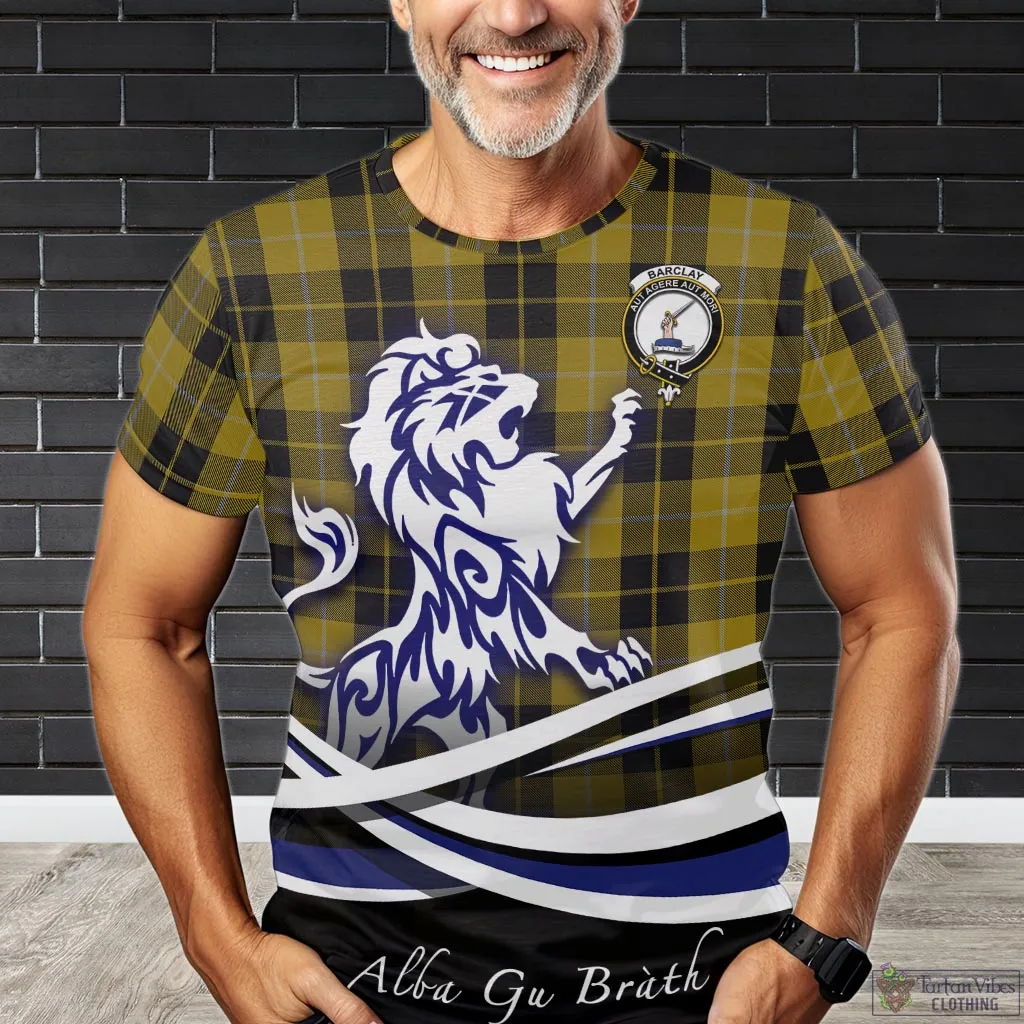 Barclay Dress Tartan T-Shirt with Alba Gu Brath Regal Lion Emblem