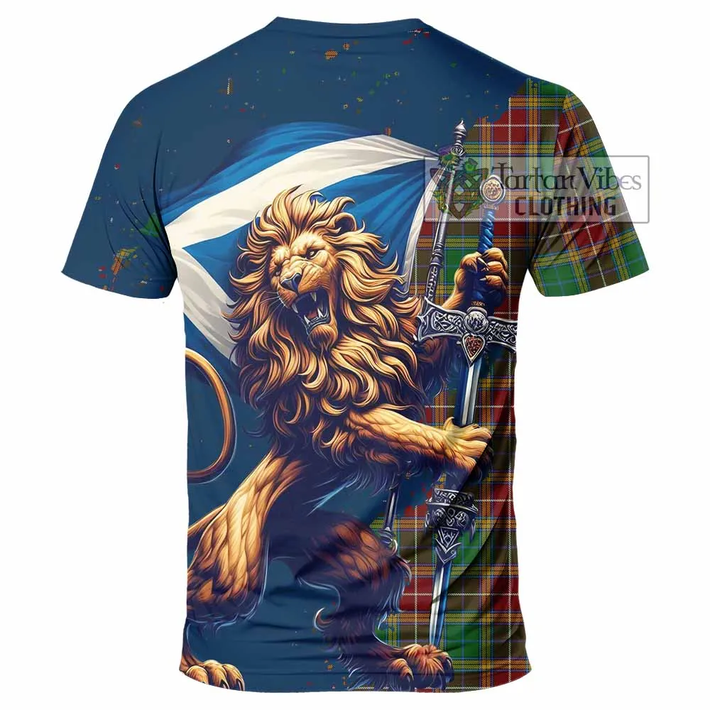 Baxter Tartan Family Crest T-Shirt with Scottish Majestic Lion