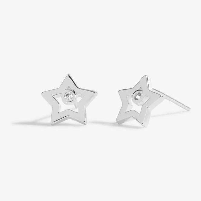 Beautifully Boxed A Little Super Sister Silver Box Earrings 5302