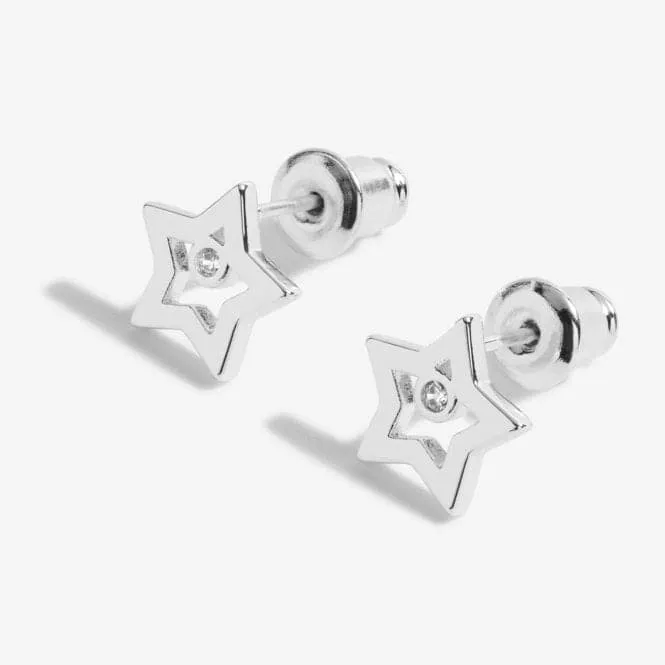 Beautifully Boxed A Little Super Sister Silver Box Earrings 5302