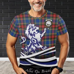 Bethune Tartan T-Shirt with Alba Gu Brath Regal Lion Emblem