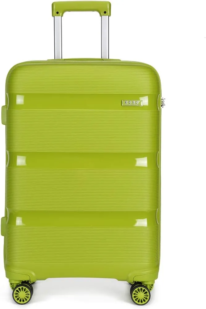 Black Hard Shell Travel Trolley Spinner Wheel Carry On Suitcase