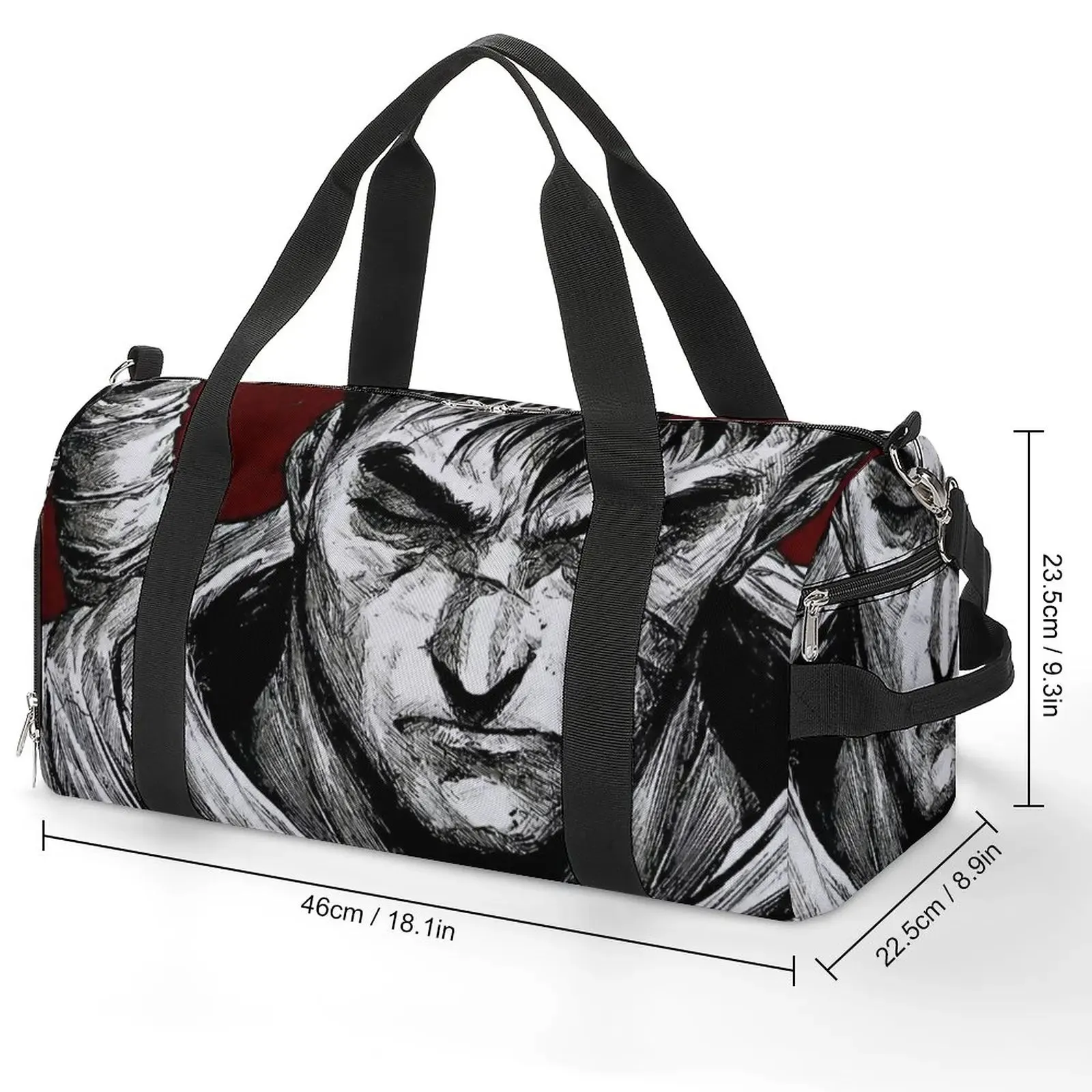 BLACK SWORDSMAN GYM BAG