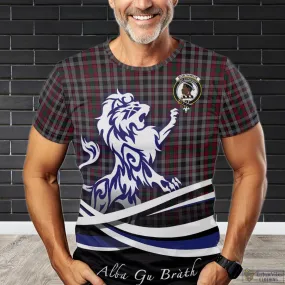 Borthwick Tartan T-Shirt with Alba Gu Brath Regal Lion Emblem