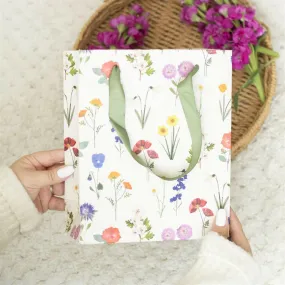 British Wildflower Gift Bag 23cm Medium Size