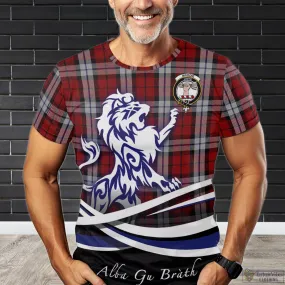 Brodie Dress Tartan T-Shirt with Alba Gu Brath Regal Lion Emblem
