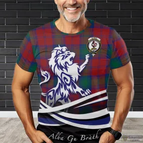 Byres (Byses) Tartan T-Shirt with Alba Gu Brath Regal Lion Emblem