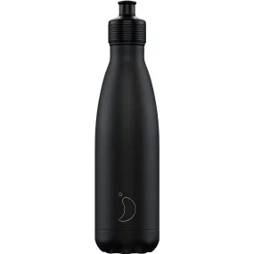 Chilly's 500ml Sports Bottle Monochrome black