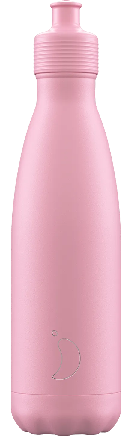 Chilly's Matte Pastel pink 500ml Sports bottle