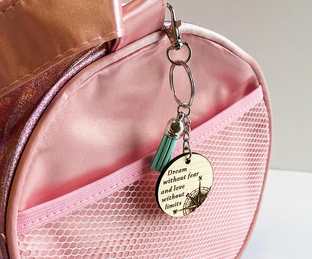 Compass Maple Keychain