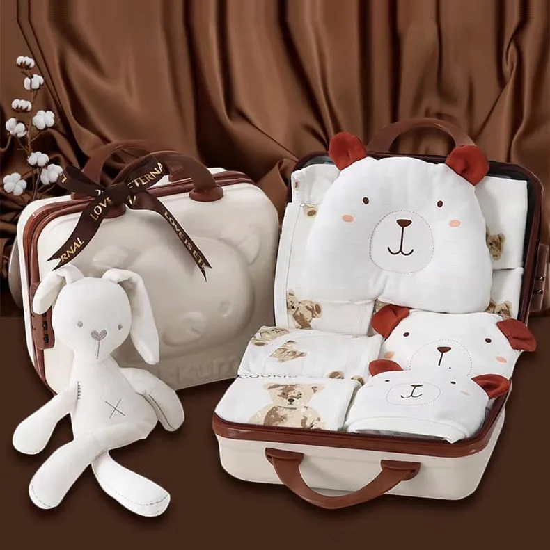 Cookie Bear 26-Piece Newborn Clothing Gift Set – Cozy Bear-Themed Essentials for Babies