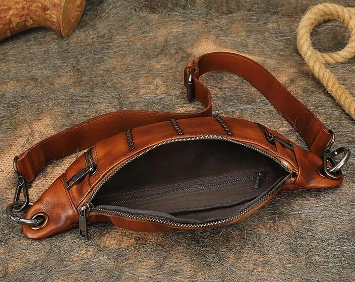 Designer Leather Cross Chest Bag For Women Leather Crossbody Sling Bag