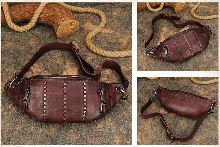 Designer Leather Cross Chest Bag For Women Leather Crossbody Sling Bag