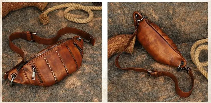 Designer Leather Cross Chest Bag For Women Leather Crossbody Sling Bag