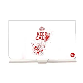 Designer Visiting Card Holder Nutcase - Keep Calm - Zombie