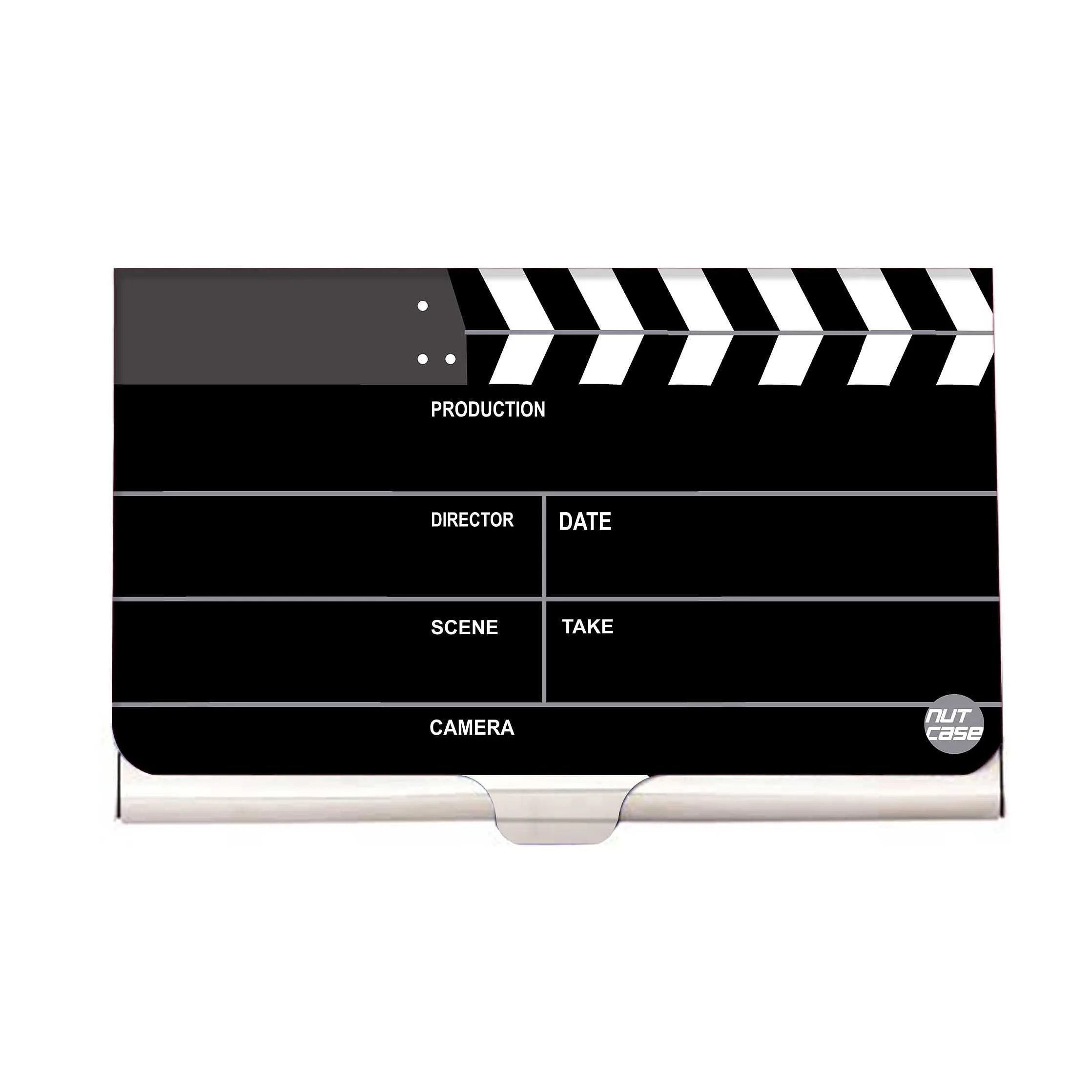 Designer Visiting Card Holder Nutcase - Movie Clapboard - For Filmys Only