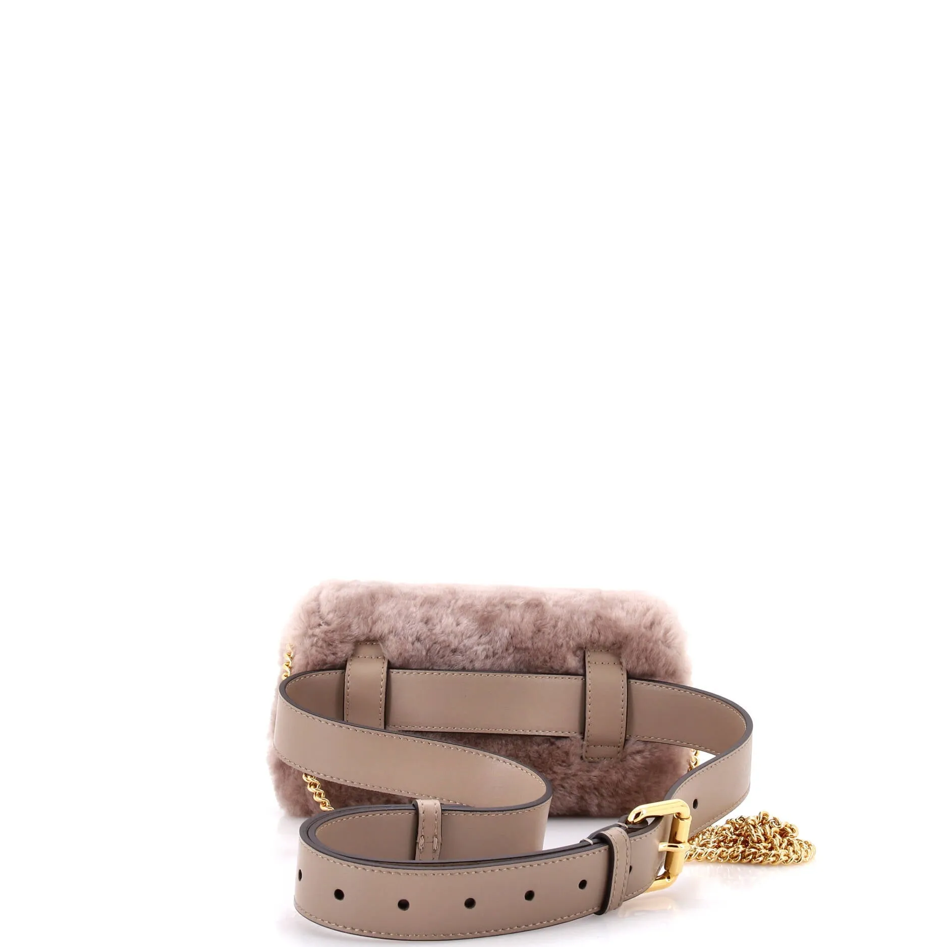 F is Fendi Convertible Belt Bag Shearling