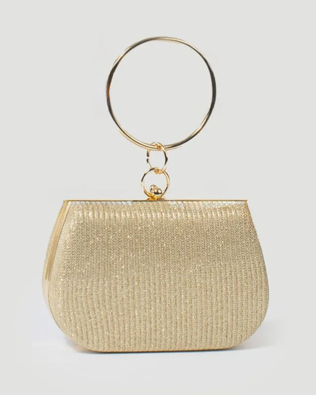 Gold Maeve Clutch Bag