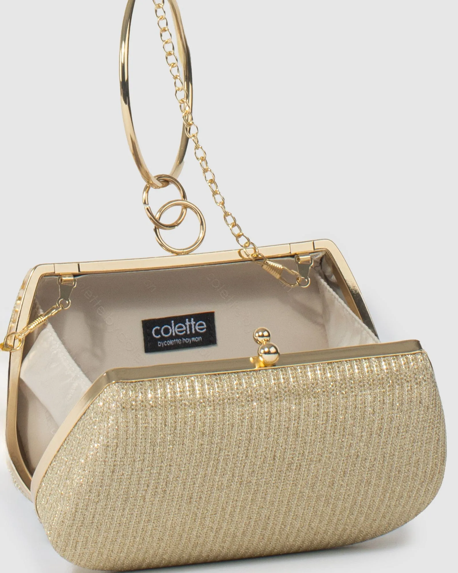 Gold Maeve Clutch Bag