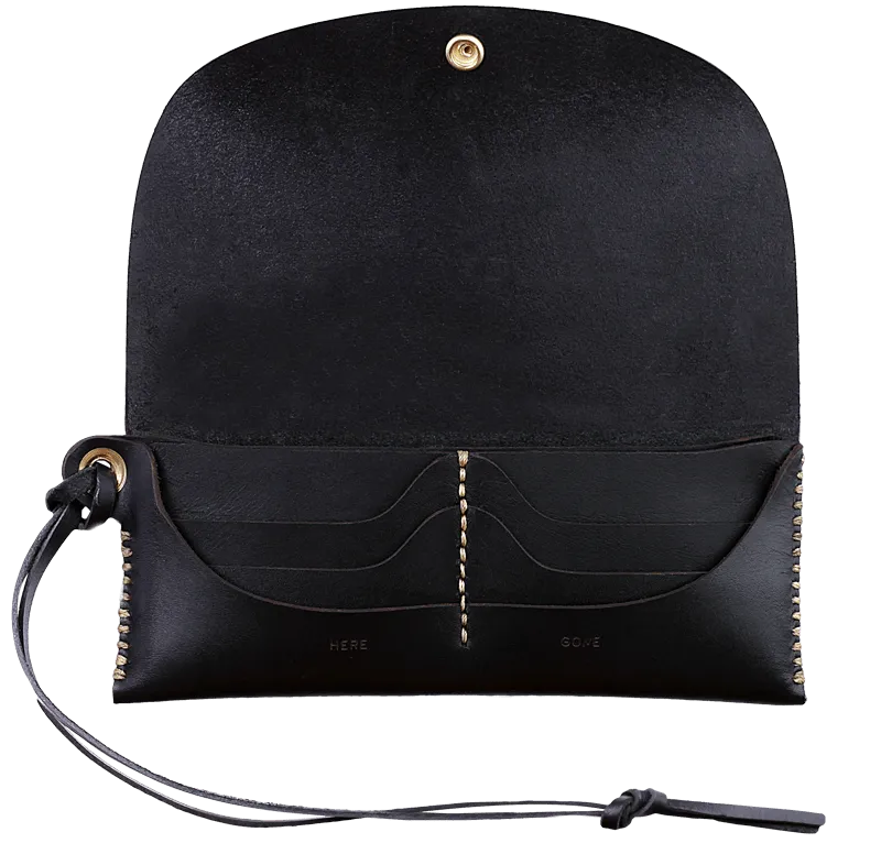 Here/Gone Long Wallet - Black
