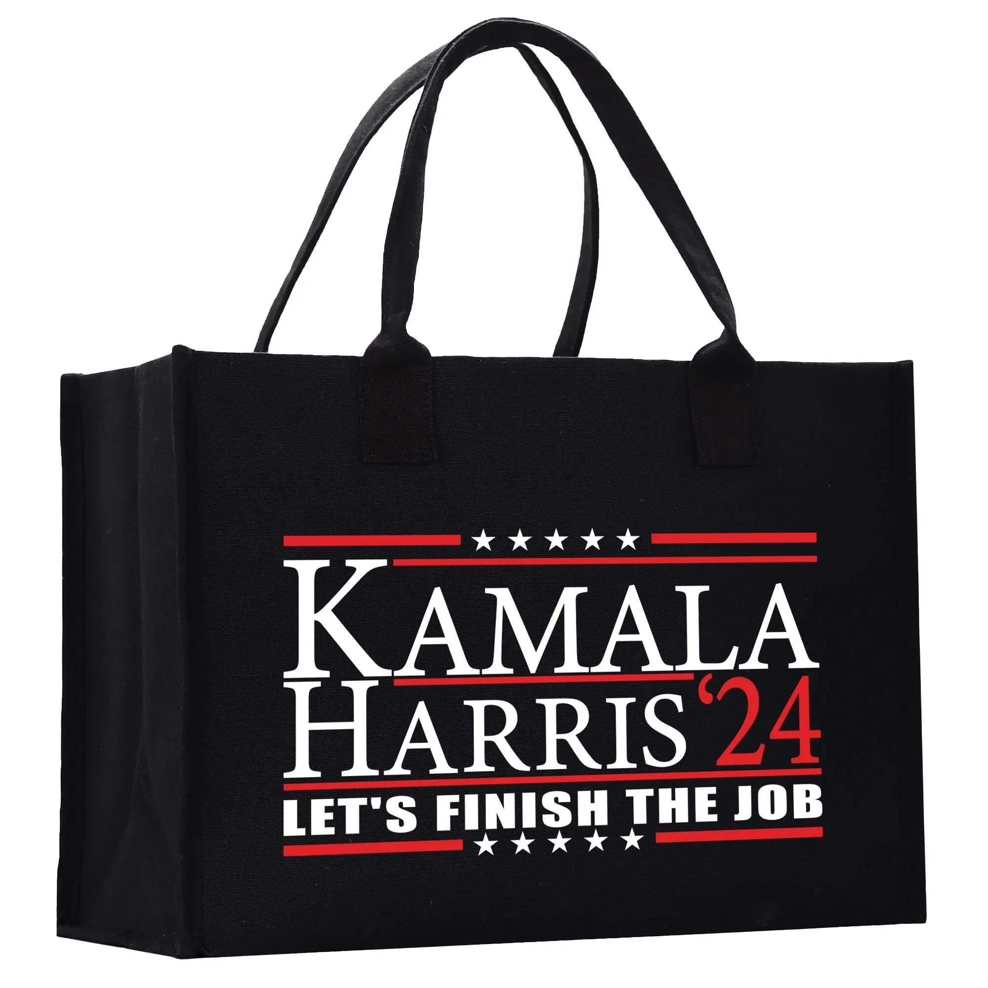 Kamala Harris 2024 Cotton Canvas Tote Bag Kamala Harris Supporter Bag Madam President Tote Gift for Harris Supporter (KHTB1007)