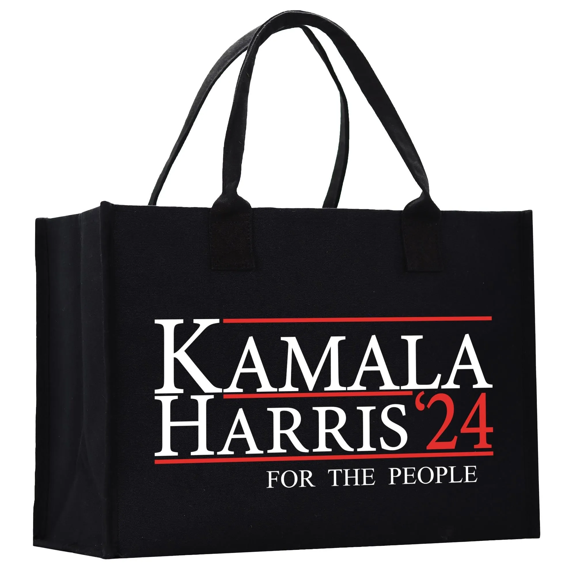 Kamala Harris 2024 Cotton Canvas Tote Bag Kamala Harris Supporter Bag Madam President Tote Gift for Harris Supporter (KTHB1010)
