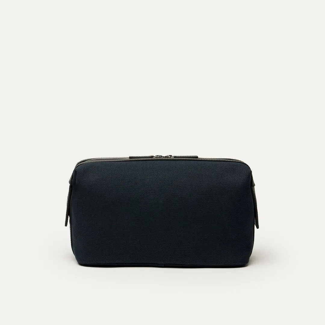 Kenyatta Canvas Toiletry Bag (Navy)