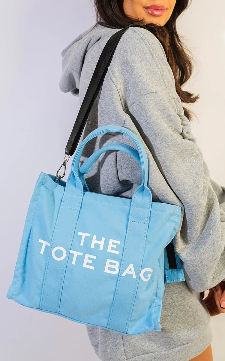 Leona Letter Pattern Canvas Shoulder Shopper Tote Bag | Stylish, Durable & Spacious
