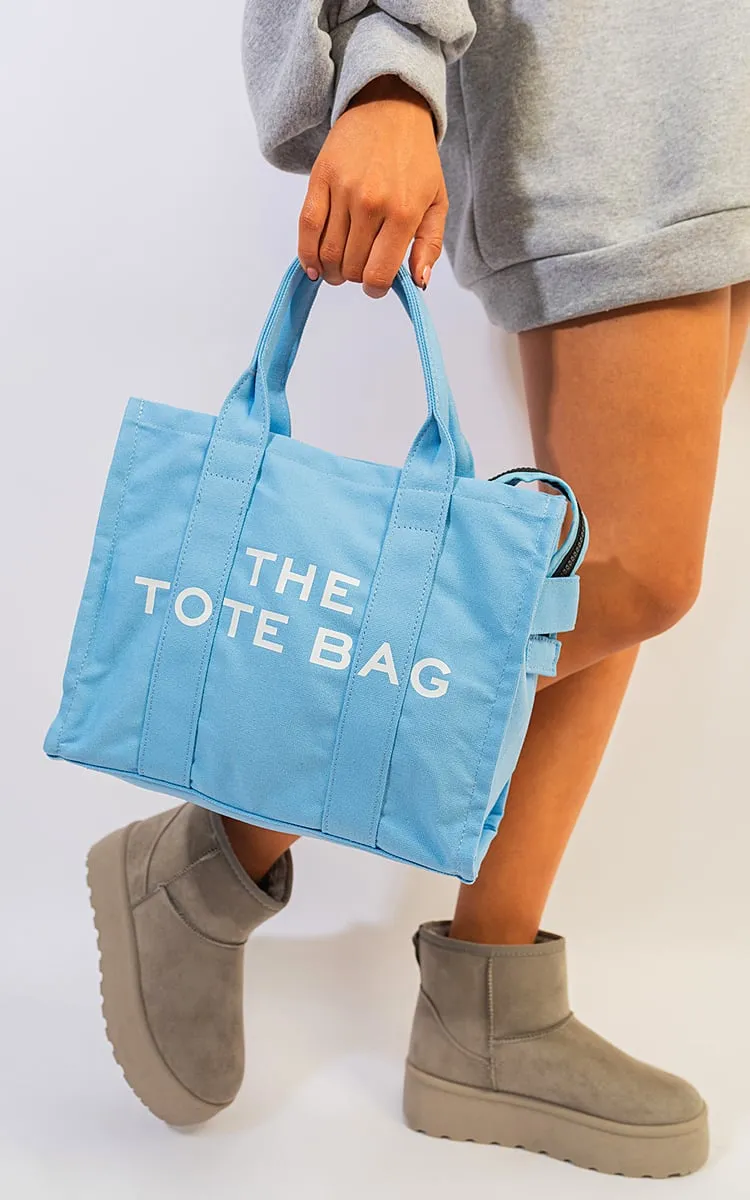 Leona Letter Pattern Canvas Shoulder Shopper Tote Bag | Stylish, Durable & Spacious