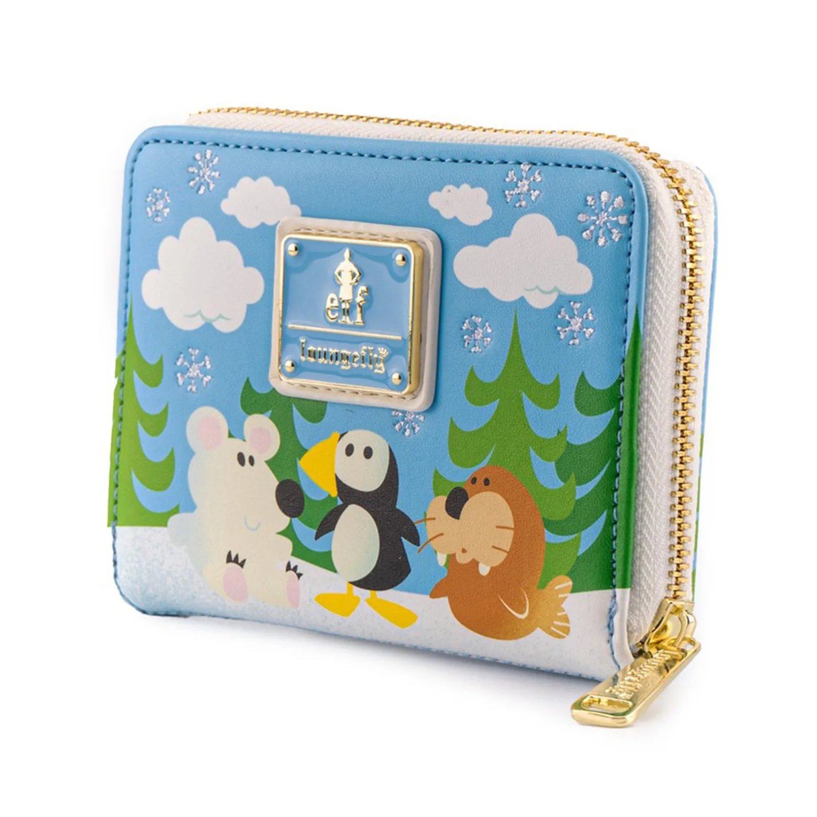 Loungefly Elf Buddy And Friends Zip Around Wallet