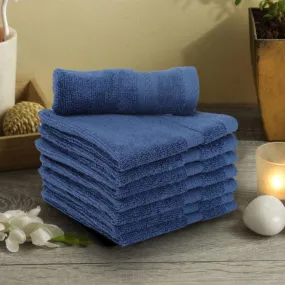 Miorah  Face Towel (Blue) - Set Of Eight