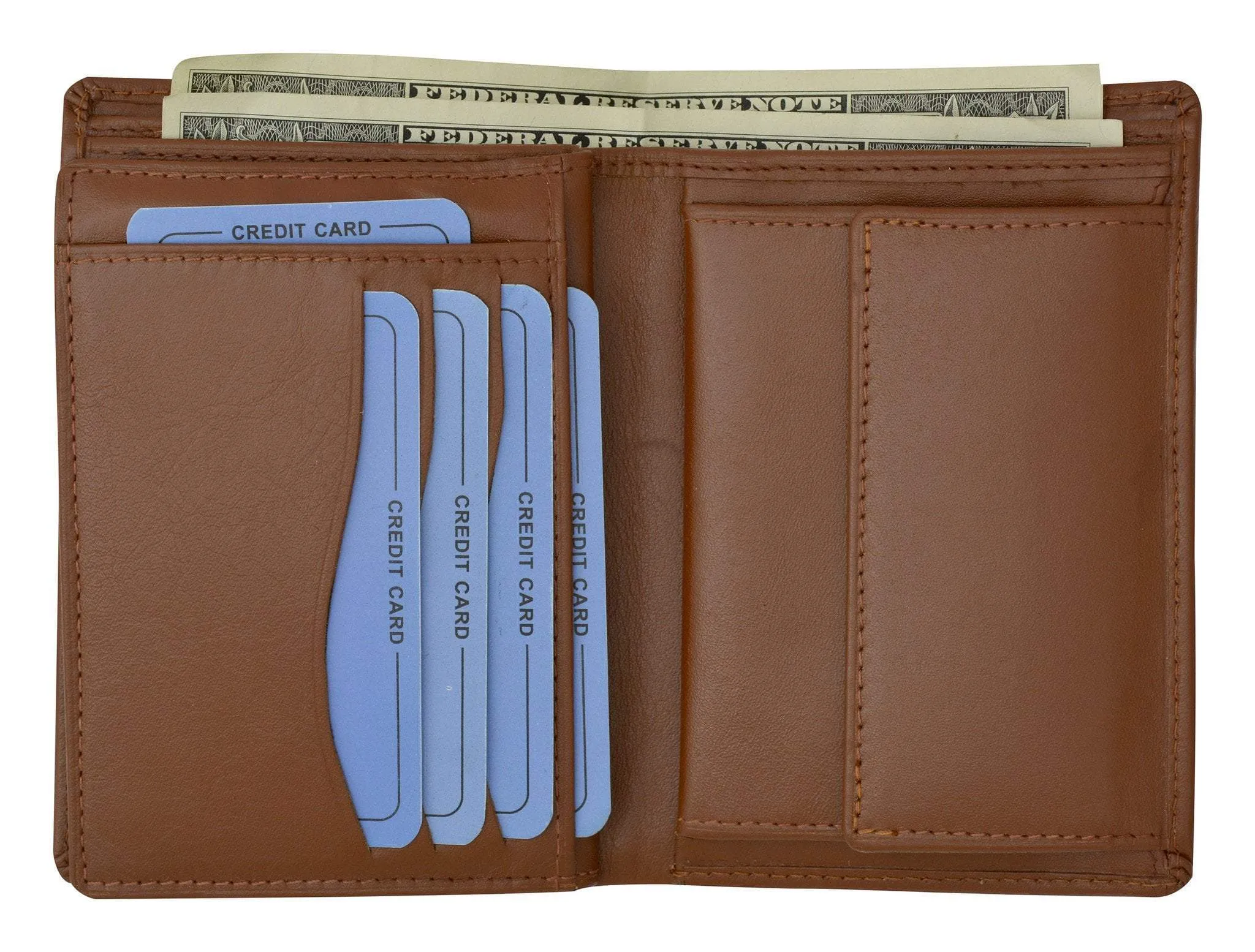 Moga European Hispter Bifold High End Leather Wallet with Coin Pocket 90518