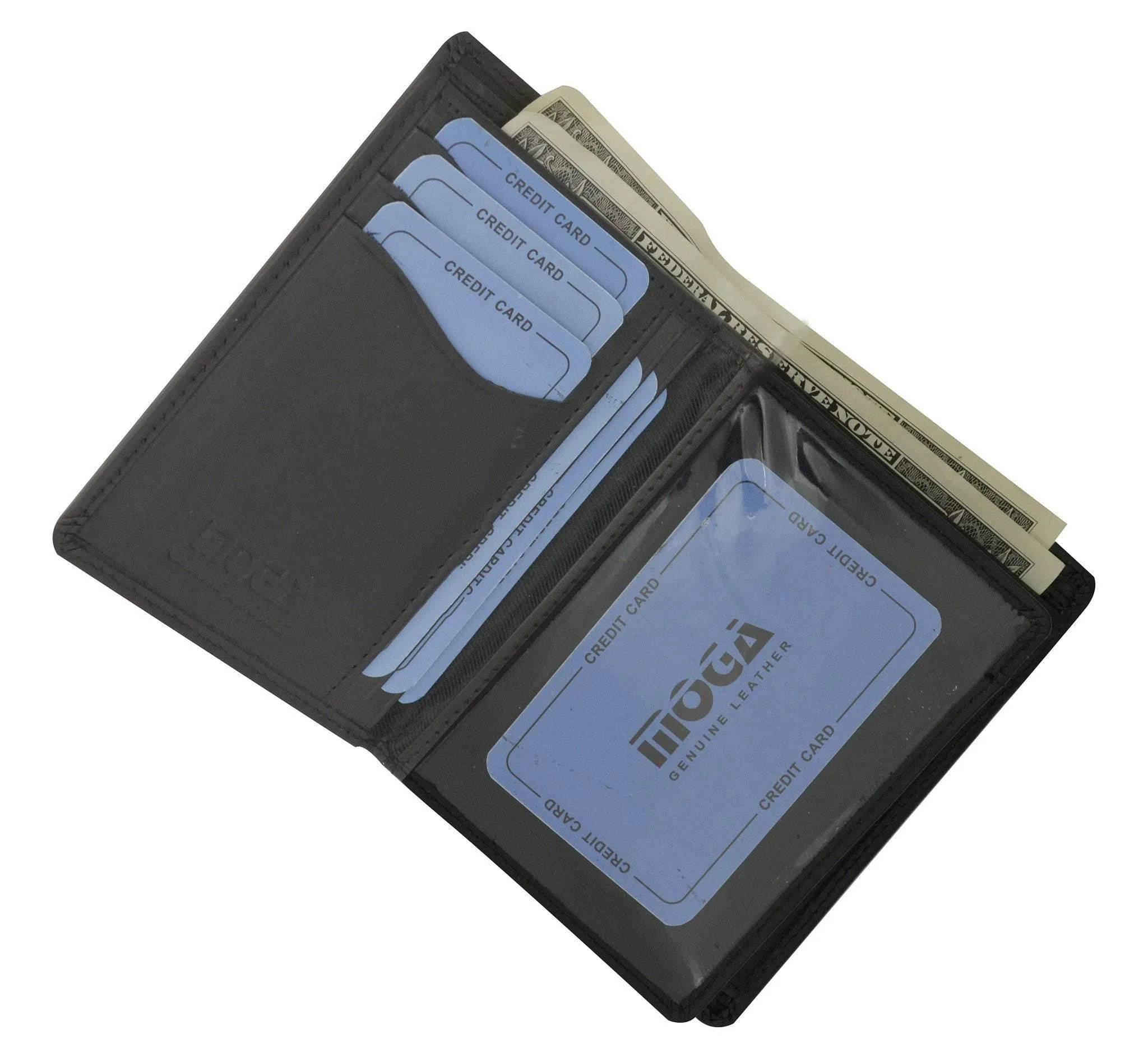 Moga European Hispter Bifold High End Leather Wallet with Coin Pocket 90518